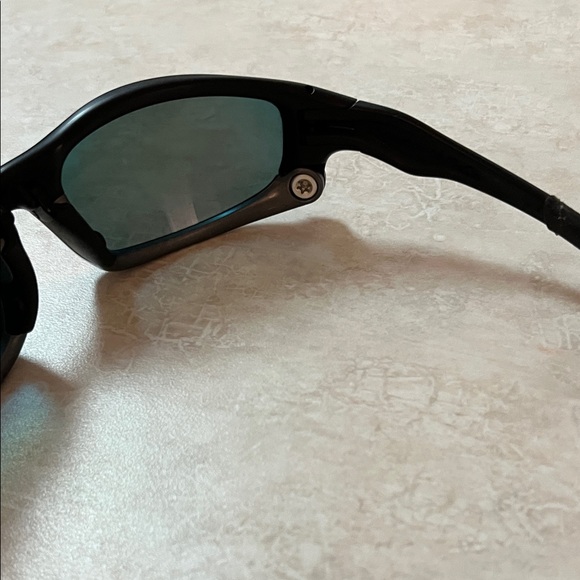 Oakley split Jacket Black Sunglasses with Red Lenses - Picture 5 of 10